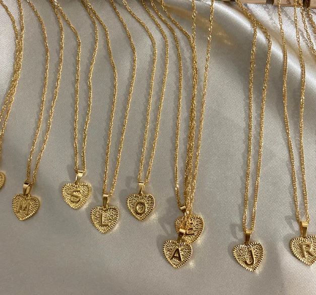 HEART INITIAL NECKLACE