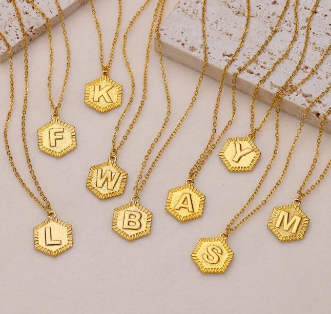 DIAMOND INITIAL NECKLACE