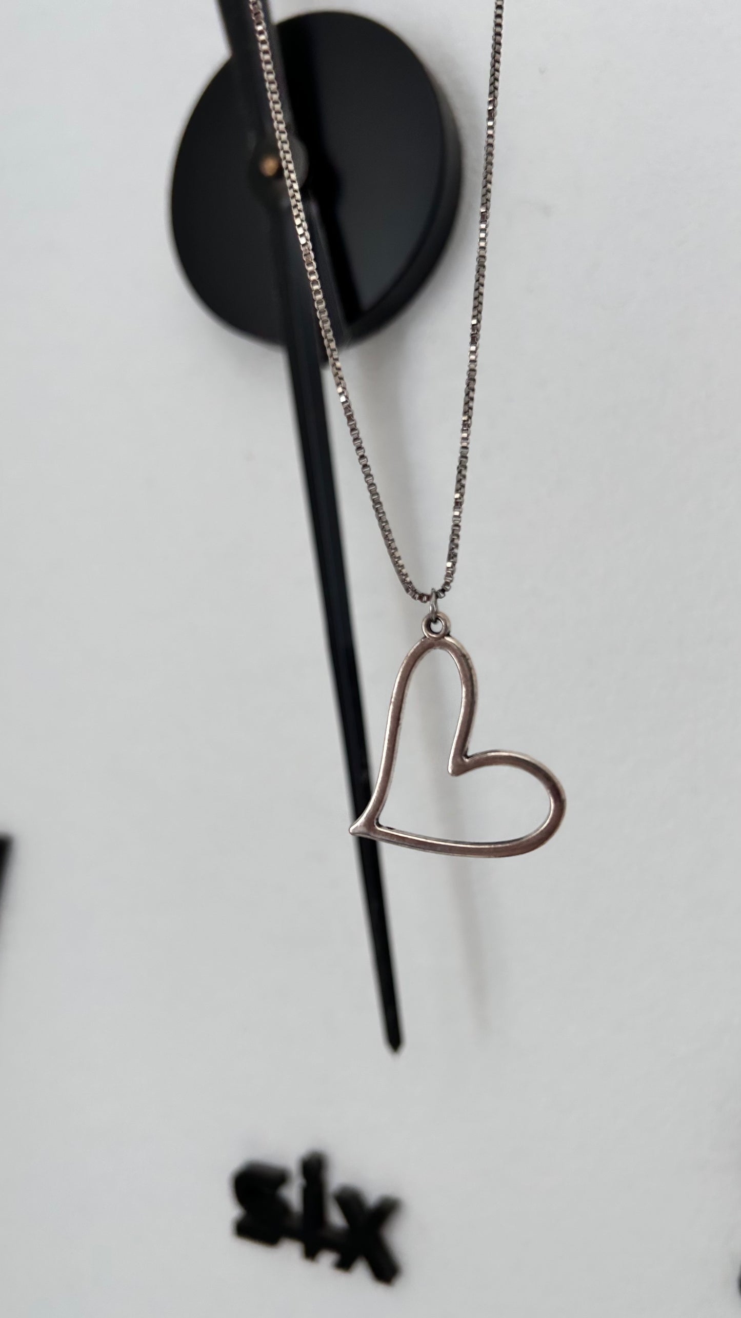 SILVER HEART NECKLACE