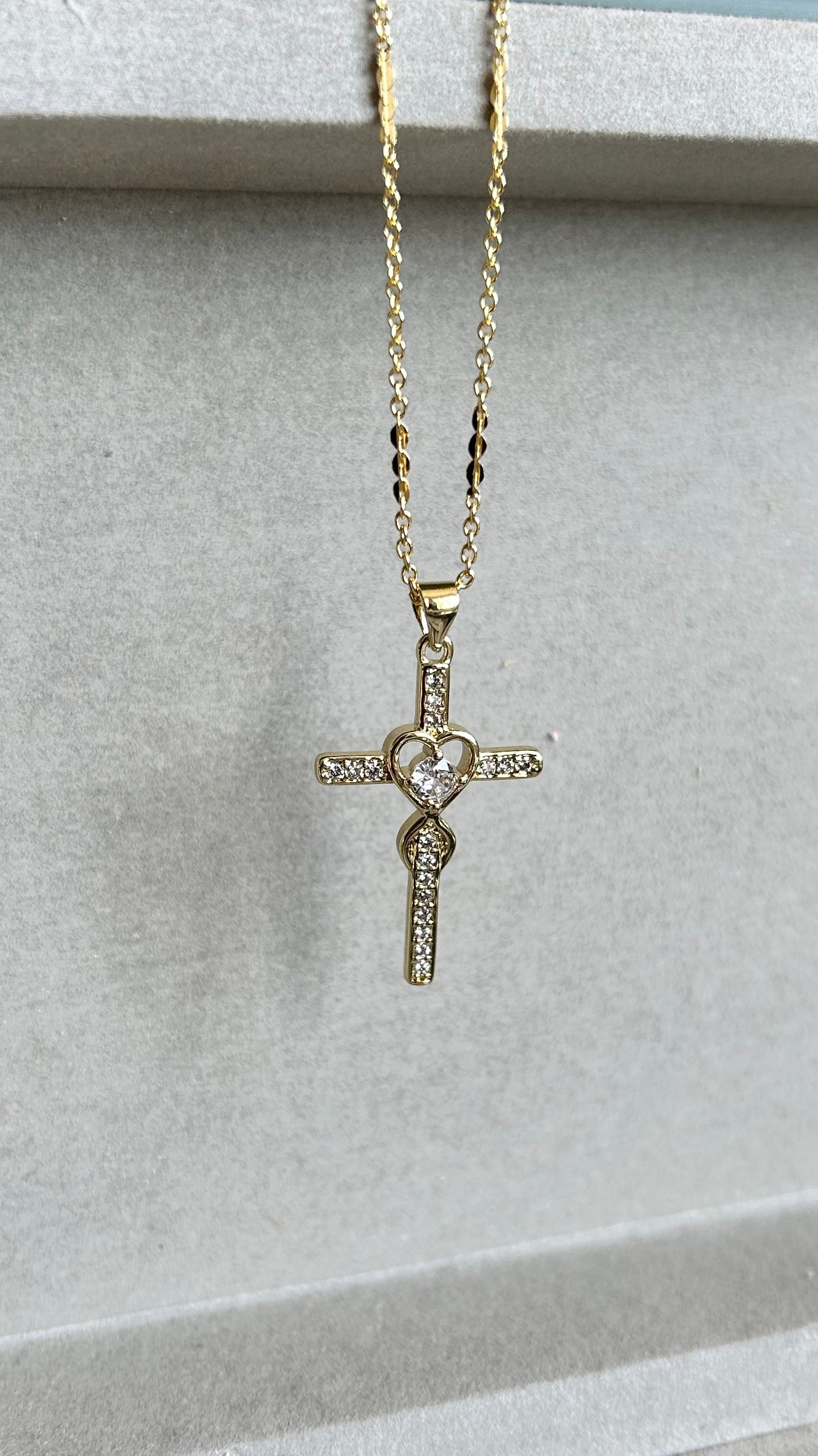 LOVE CROSS NECKLACE